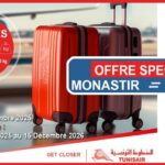 Voyager l’esprit léger : Tunisair double votre franchise bagages entre Monastir et la France