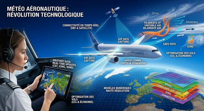 Météo aéronautique 2026 : De la prévision à l’anticipation absolue, comment la technologie redéfinit les opérations en plein ciel et au sol