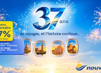 37 ans, 37% : Nouvelair lance sa promo anniversaire